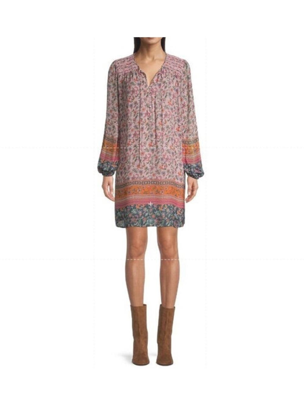 JADE by JOHNNY WAS Sz XS Rayon Floral Tunic NWT Maha Mini Dress